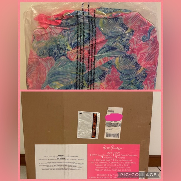 🏖️ Lilly Pulitzer 2018 GWP Sun Canopy
Dimensions:55 in L x 43 in W x 33 in H - Picture 3 of 6